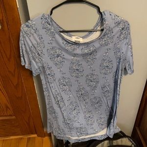 Women’s blue short sleeve shirt size medium